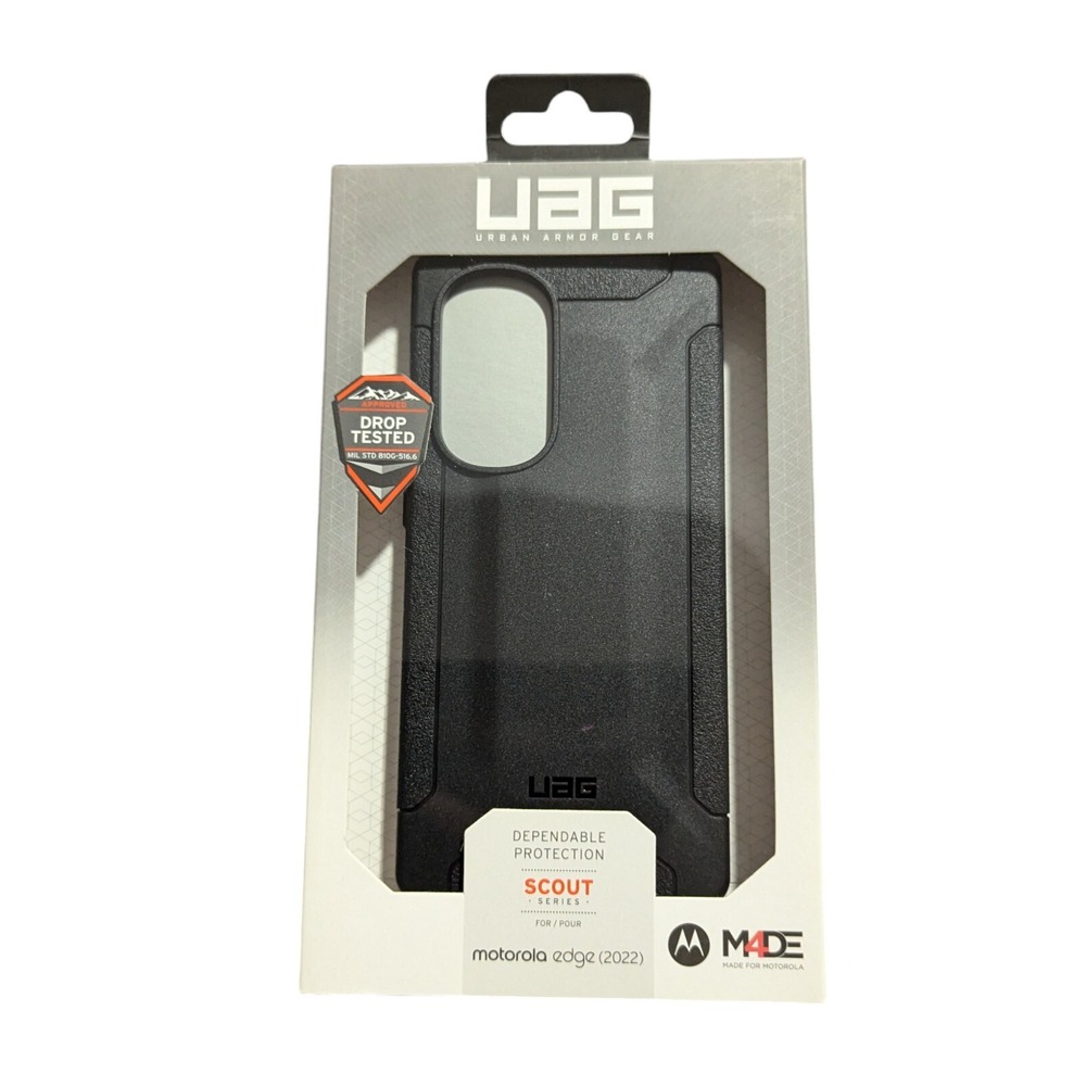 W6.Urban Armor Gear UAG Scout Series Case‎ for Motorola Edge 5G (2022) In Black
